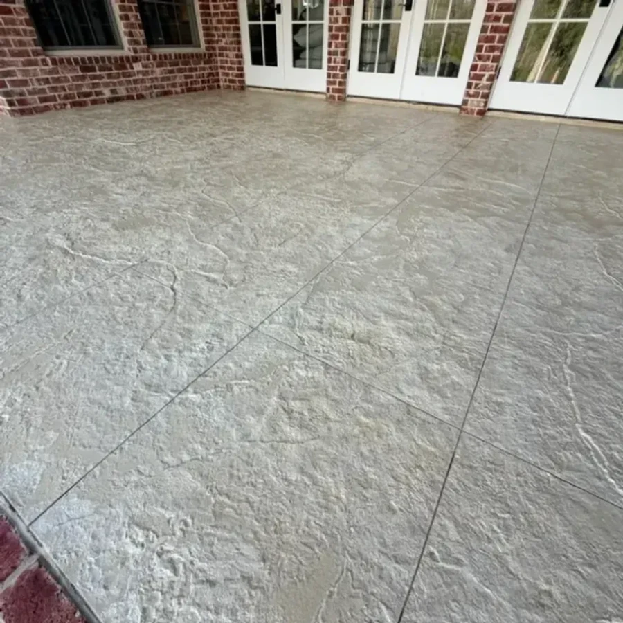 sealed concrete driveway with wet-look sealer, Willis, Texas