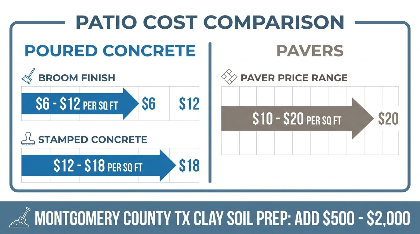 Concrete Patios vs. Paver Patios: 2026 Cost, Lifespan, & Maintenance Guide