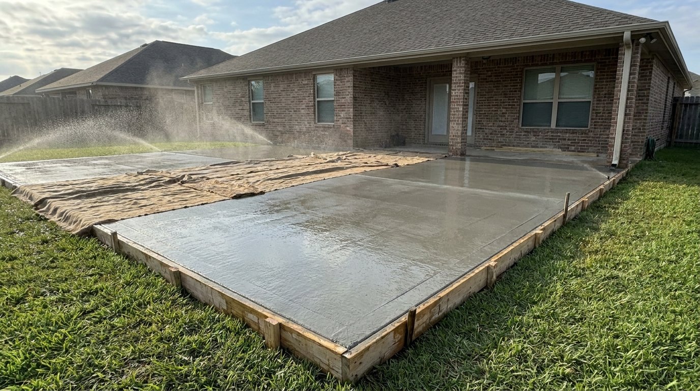 When to Seal New Concrete in Southeast Texas: Seasonal Timing & Best Practices