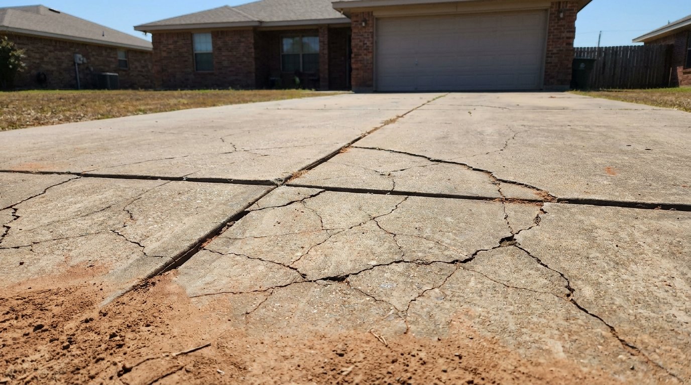 Why Concrete Driveways Crack in Texas Heat & Soil Conditions (And How to Prevent It)