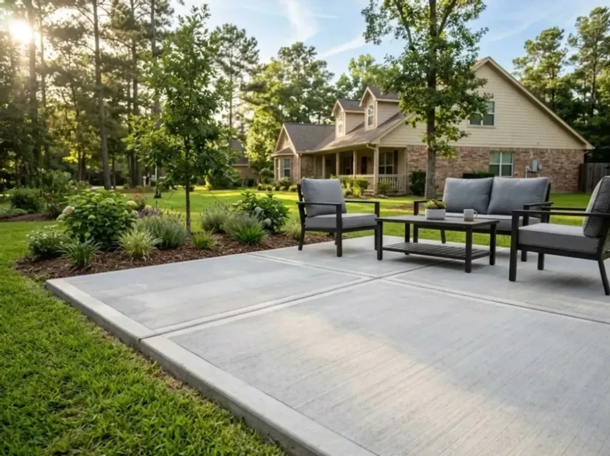 Concrete Patios by Creative Concrete Designs in Montgomery County, TX